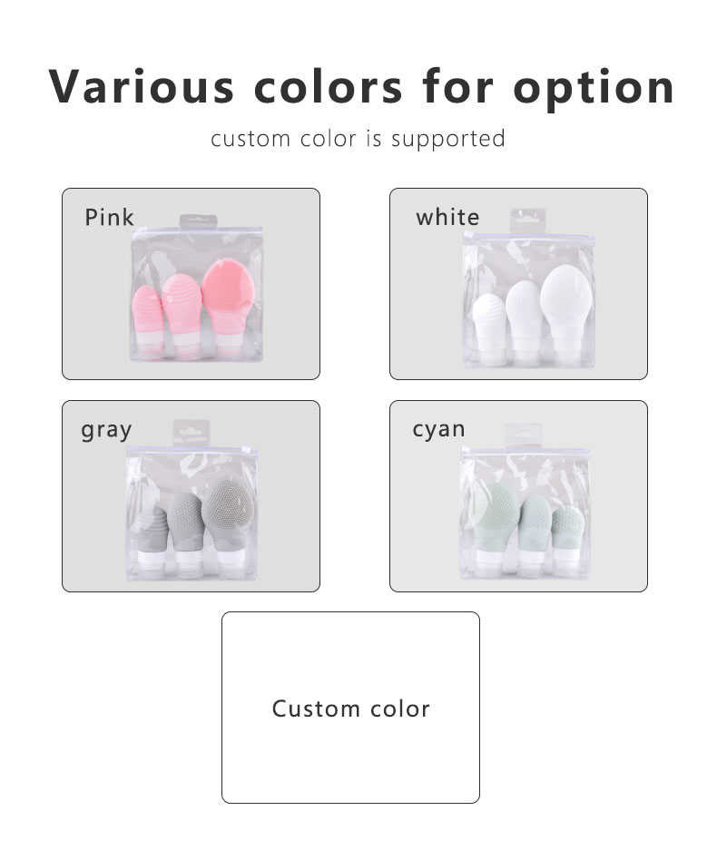 Electric Silicone Face Scrubber Silicone Household Products Grey Pink