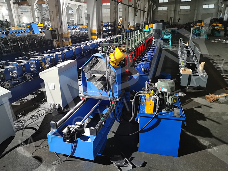 Fireproofing Hydraulic Punch Hot Dipped Galvanized Steel Scaffold Board Roll Forming Machine