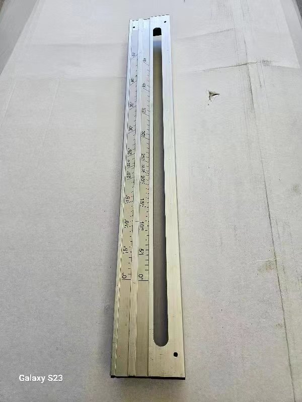Easy to Operate 45 Degree Diagonal Ruler for Precision Panel Saw and Sliding Table Saw
