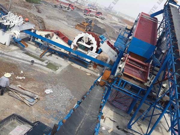 Professional 15kw sand aggregate washing equipment for Road and Bridge