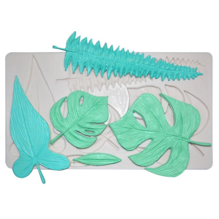 Silicone Baking Utensils Cake Decoration Tool Leaf Shape Silicon Molds Fondant Cake Decoration