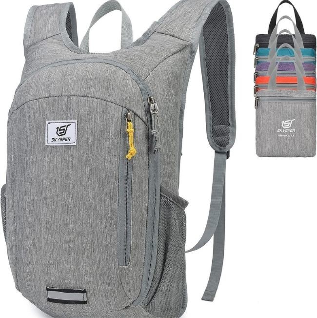 Modern Practical Solar Panel Backpacks 50L Waterproof Polyester Solar Powered Backpack