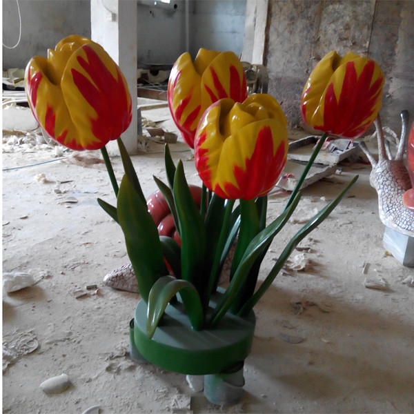 122thcanton fair customize size fiberglass large lotus flower model as decoration statue in garden /square / shop/ mall