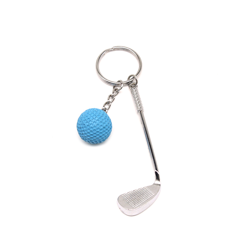 Charms 3d Metal Cute Golf Ball Keychain Keyring Engraved Processing