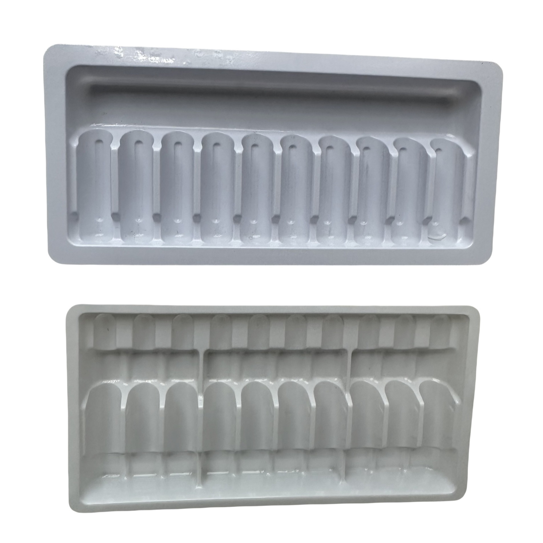 Custom PET Ampoule Tray Water Injection Bottle Fixing Tray Customized Packaging