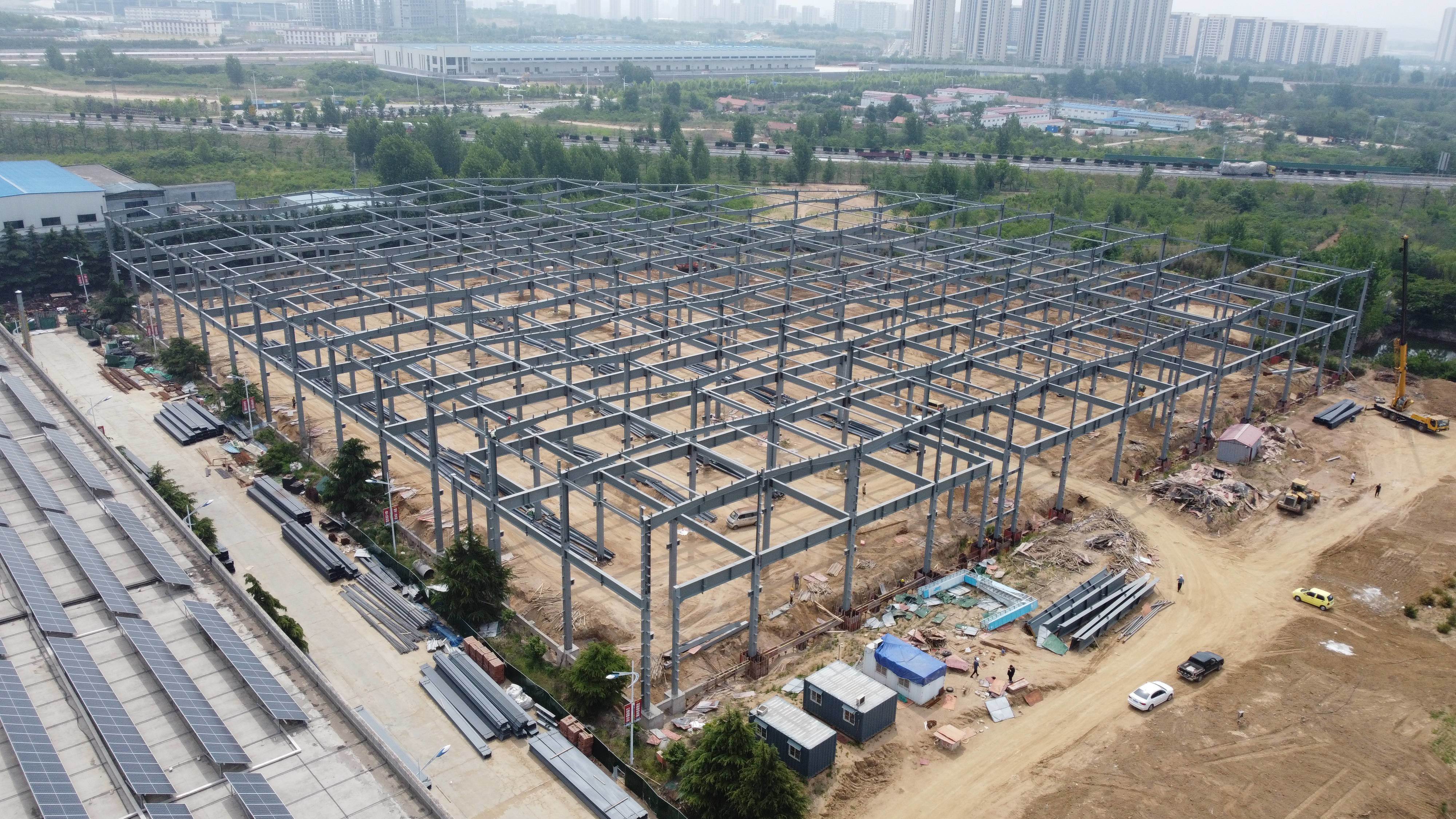 Prefab H-Beam Steel Structure Poultry House Sandwich Panel Insulation