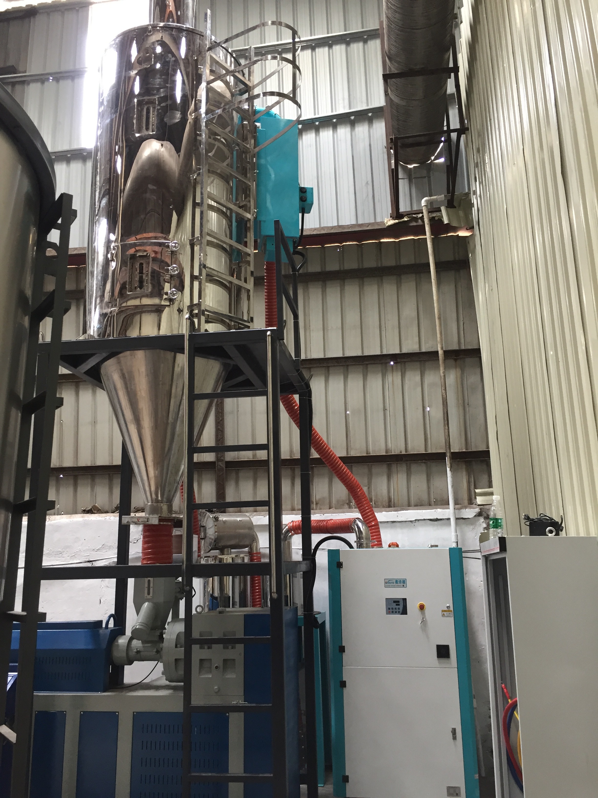 PET TPU Extrusion Crystallizing Dehumidifying Drying System with 100 PPM Moisture Content OTD-1400