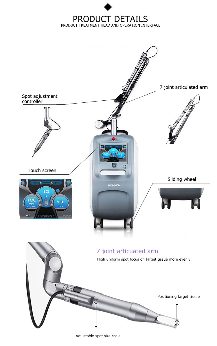 cool system stable 750ps pico Picolaser nd yag pigment and picosecond tattoo removal laser
