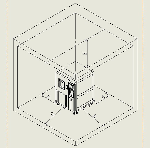 2880L Programmable Temperature and Humidity Walk In Test Chamber