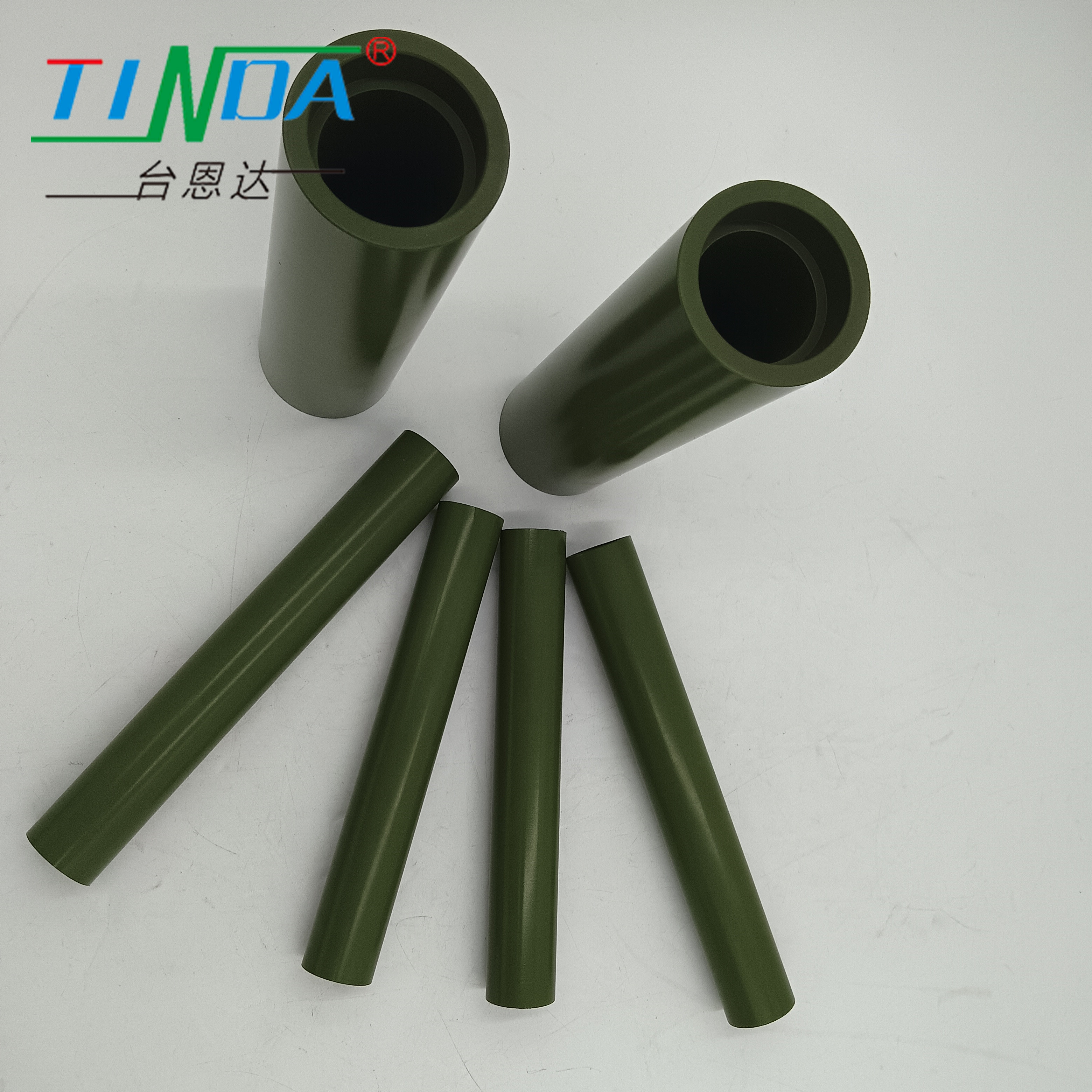 Customized Industrial Teflon Coated Metal Roller With Low Vibration And 0.02mm Tolerance