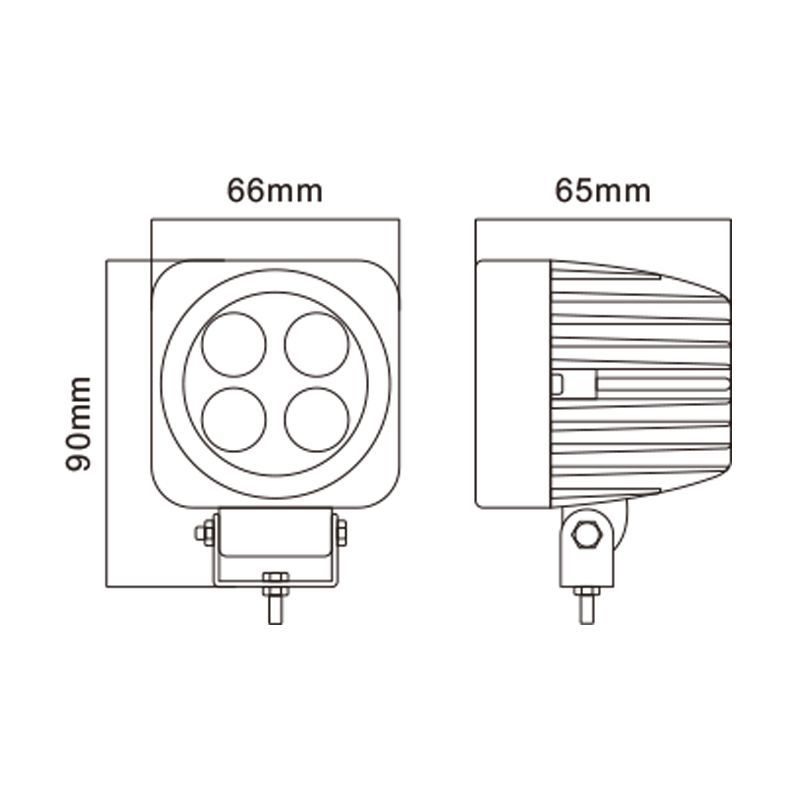 Modified Headlights for 4X4 off-Road LED Tractor Spotlight China