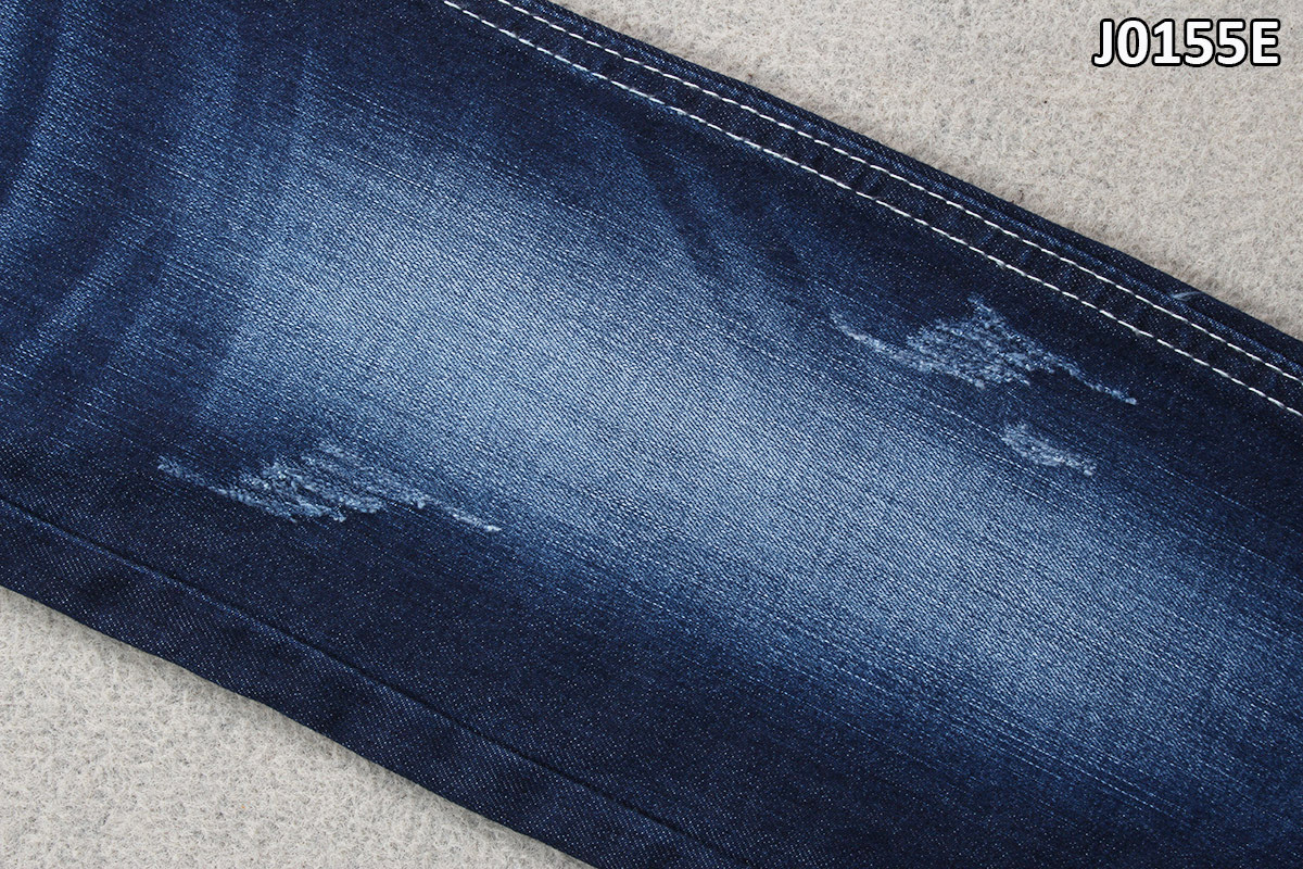 Eco Friendly Sustainable Denim Fabric GRS Recycle Polyester Jeans 8.6oz