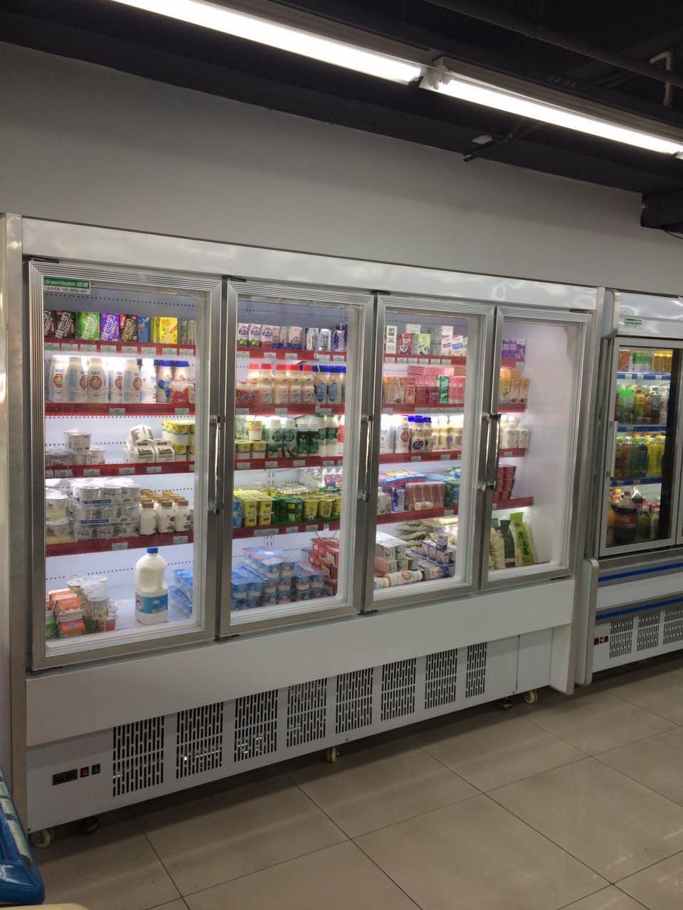 Copeland R404a Drink Open Display Chiller With 1.5m / 2m / 2.5m Length