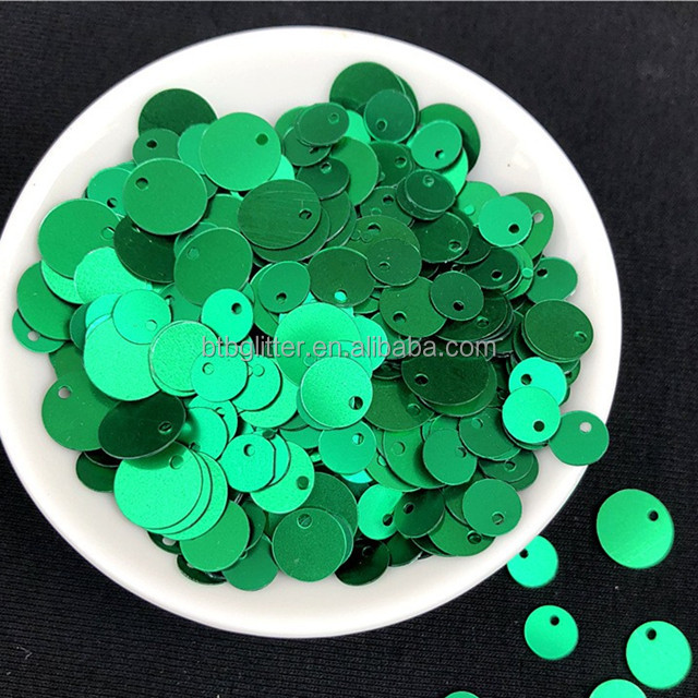 365 Colors 6mm 8mm 10mm MixesTop Hole Round Flat Loose Sequins for DIY Craft