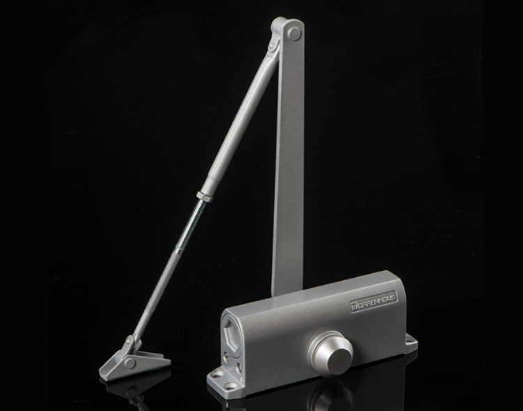 Overhead Aluminum Door Closer Size 4 , Regular Arm Door Closer Jamb Mounted