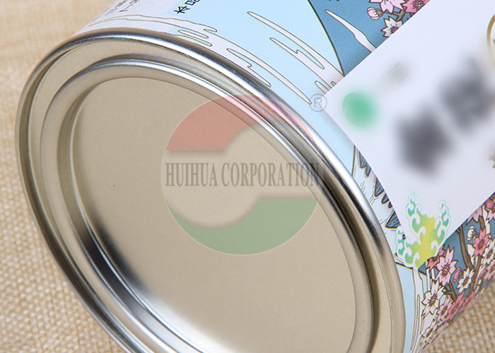 Air Proof Food Grade Paper Composite Cans Green Tea Can Reusable Anti - Rust