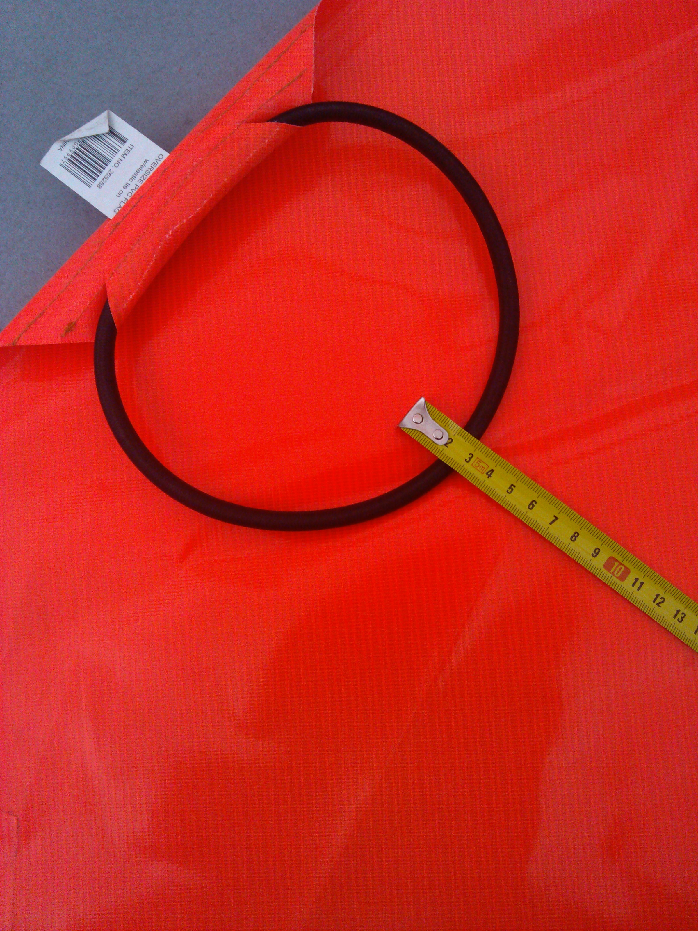 Colorful Custom Traffic Safety Flags , High Visibility Red Safety Flags