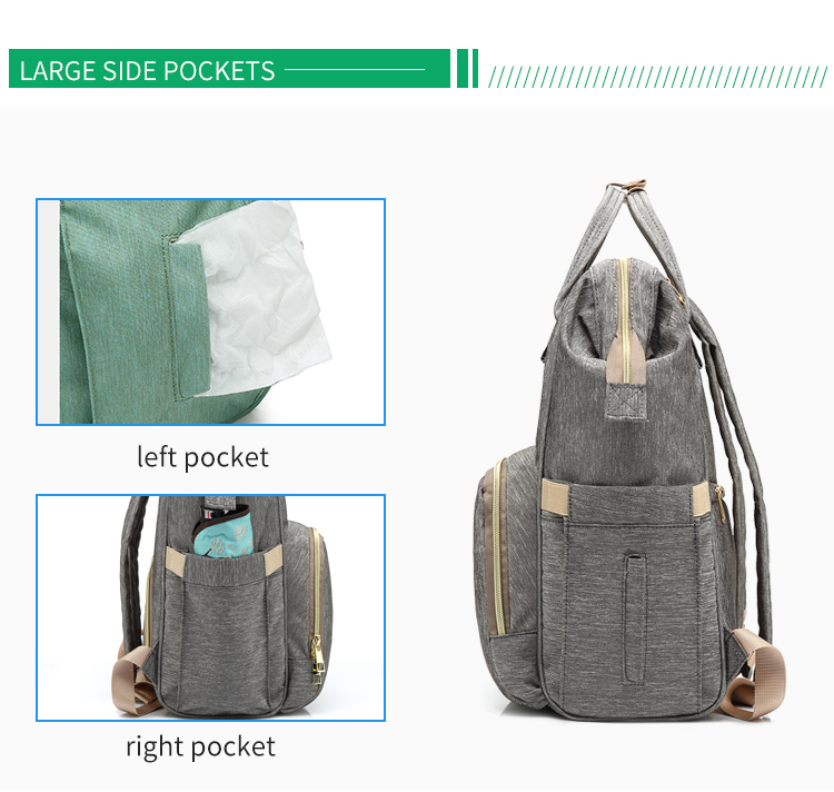 Oxford Fabric Tactical Diaper Bag Backpack With Changing Pad