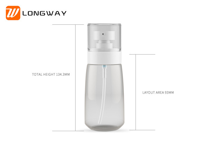Recycled Empty Plastic Spray Bottles , PETG Plastic Bottles 30ml 60ml 80ml 100ml