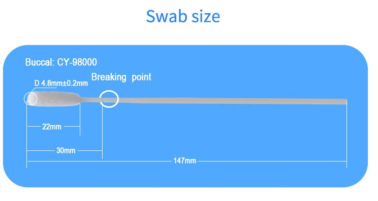 Nylon Iclean Specimen Collection Swab Oral Disposable Sterile Nasal Swabs