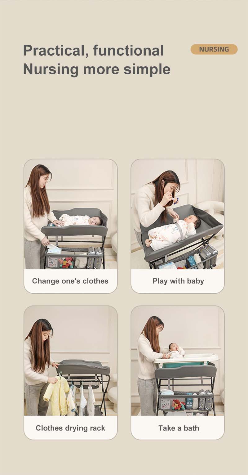 Multipurpose Portable Diaper Changing Station Baby Care Desk 75*65*95cm