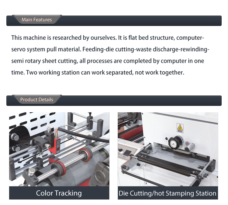 Roll Label Digital Die Cutting Machine Hot Stamping Rotary Die Making Machine