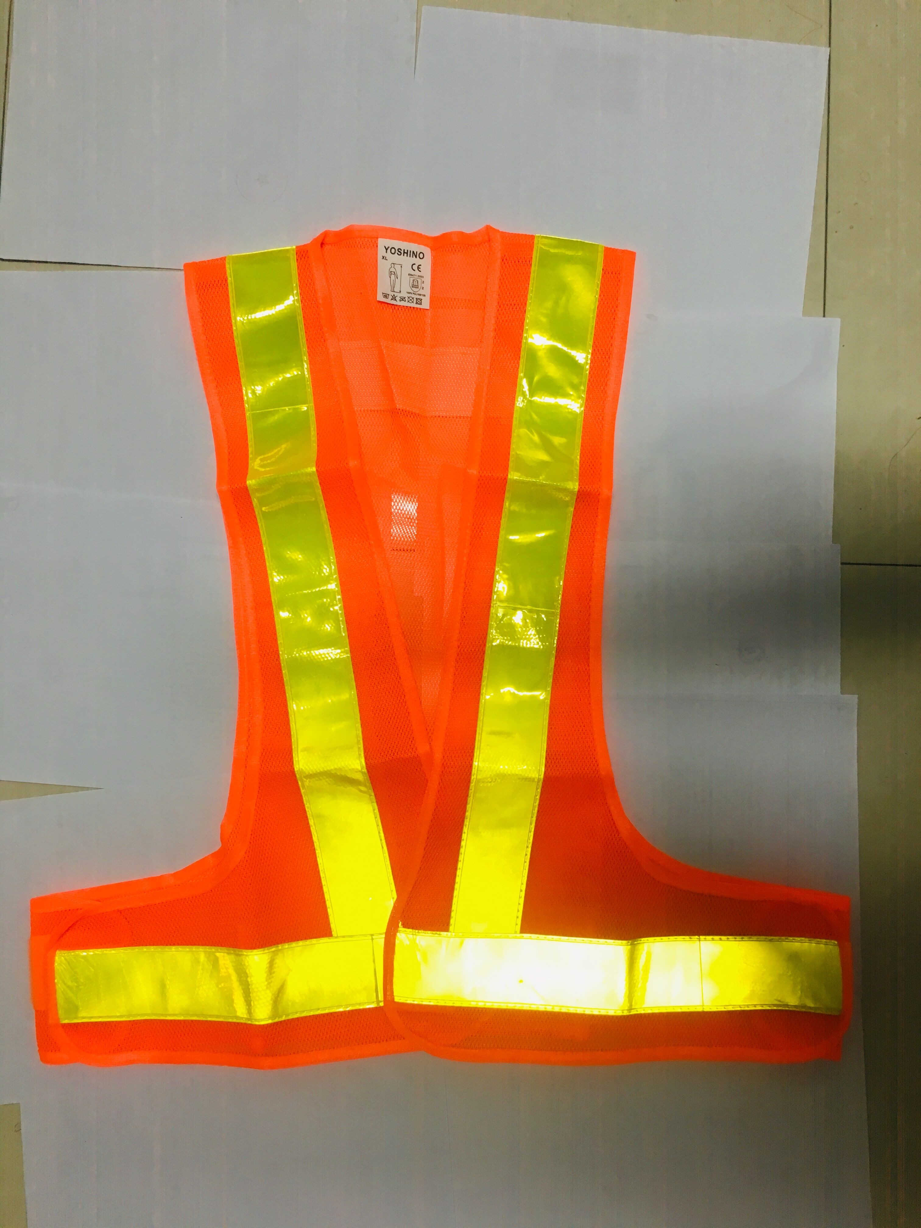 Traffic Class 2 Mesh Safety Vest 120gram Orange Safety Vest Mesh