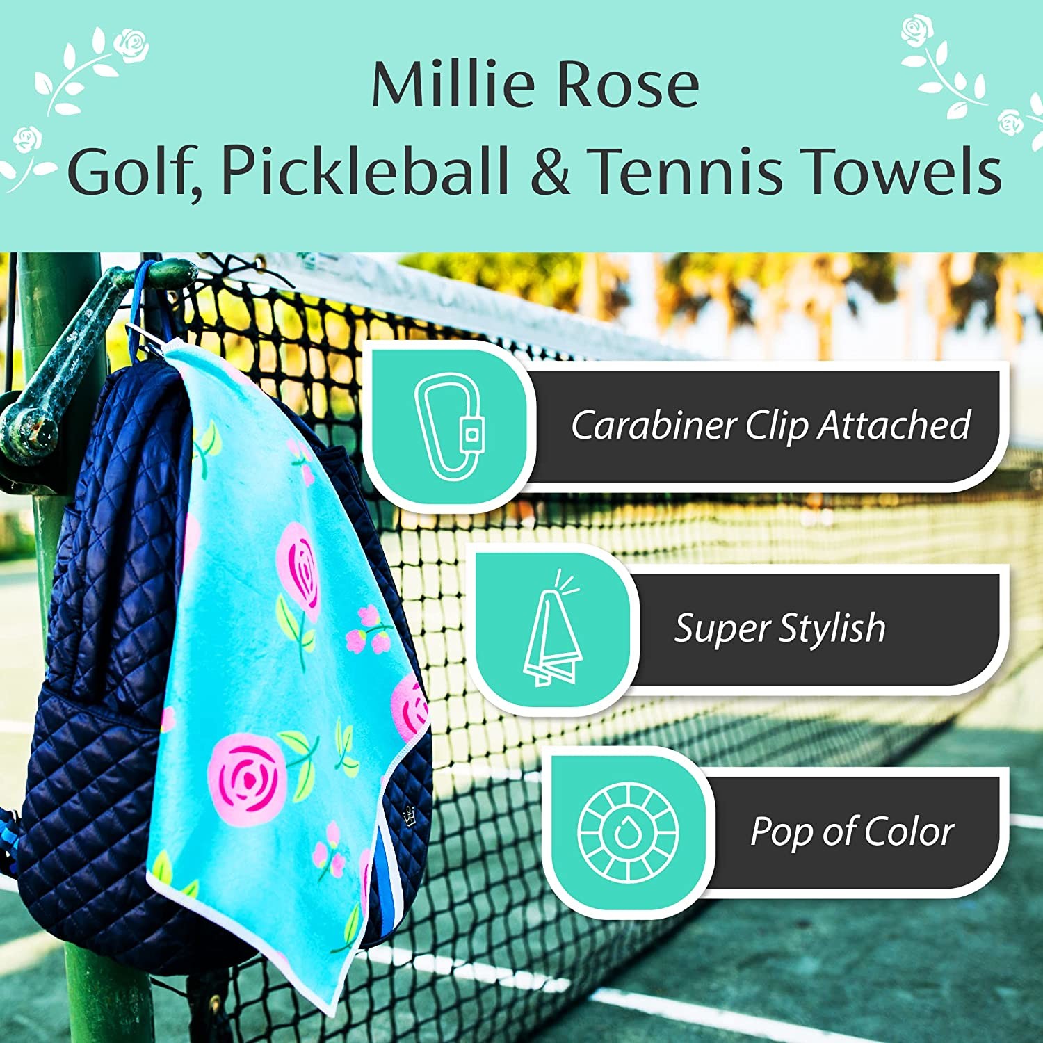 Printed Microfiber Waffle Golf Towel For Outdoor Activities 350 - 430gsm