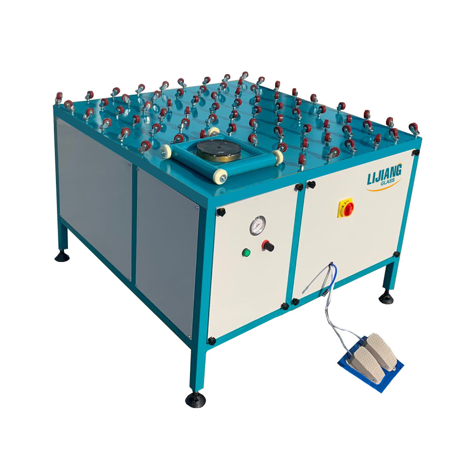 2000mm Rotating Glass Turning Table Sealant Extruder With Rollers