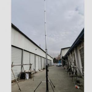 China Elevated Photography Mast 9m Endzone Camera Mast Hand Push Up 30 Ft Telescoping Antenna Mast on sale