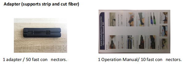 Fast Connect Fiber Connectors For Drop Cable / Indoor Cable with Lock holds fiber reliability