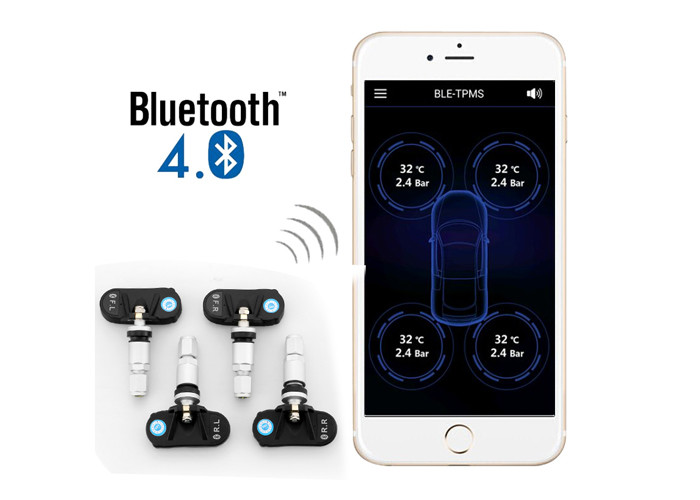 New Product BLUETOOTH IP6 Waterproof APP TPMS With Internal Sensors DIY installation for iPhone Android phones