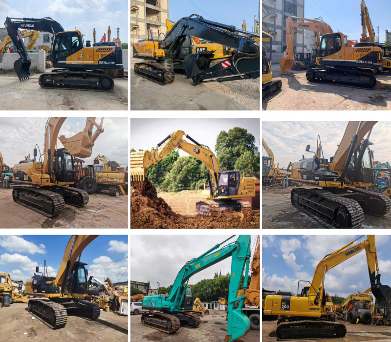 18ft Deep Used Crawler Excavator 6 Cylinders Used Mini Excavator
