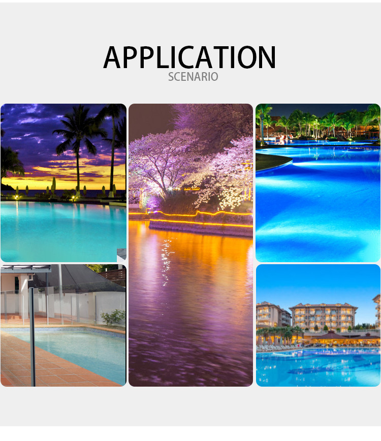 17W Pool Light RGB Color Baby Swimming Pool With GX16D Base Ip68 Led Underwater Light