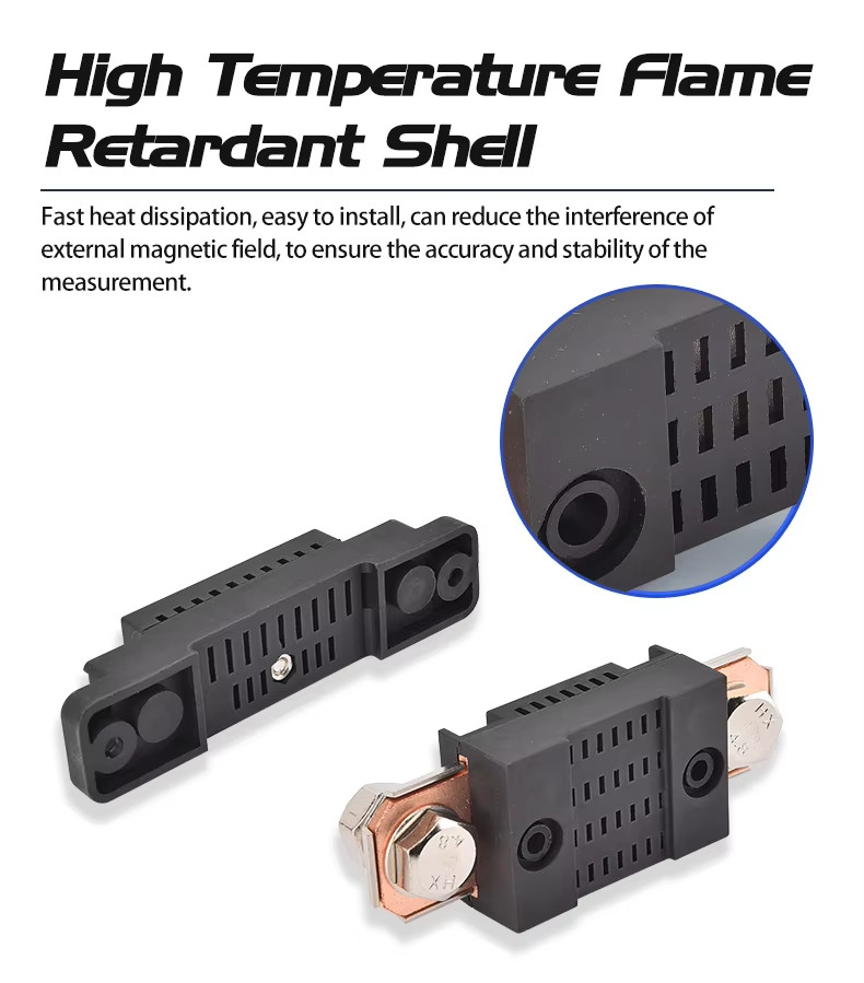 FL-2C 150A 200A 250A 300A 400A 500A 600A 750A 75mV Red Copper Shunt DC Ammeter Current Shunt Resistor