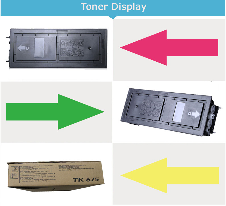 Black Toner Cartridge Compatible KM - 2540 Kyocera Mita TK - 675