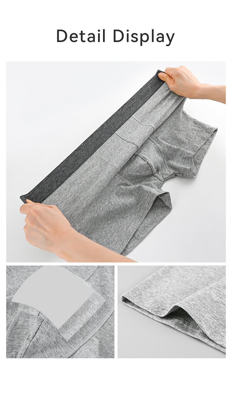 Knitted Men Boxer Shorts Breathable Soft Boxers Male Cotton Underwear