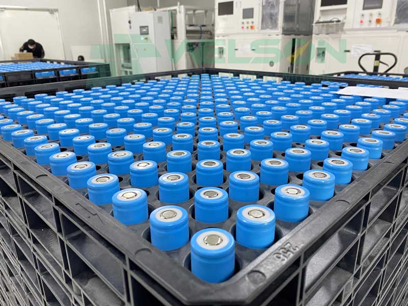 modern lithium factory producing