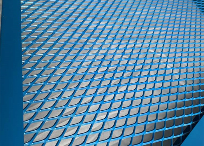 U Type Frame Diamond Mesh Expanded Metal Mesh For Decoration Wall Panel