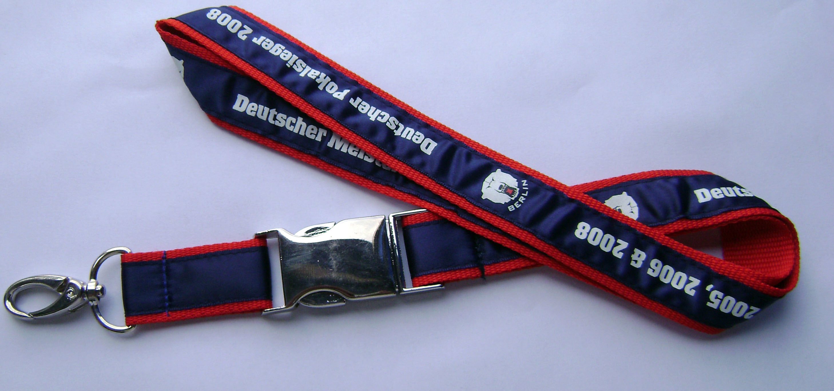 OEM Custom Polyester Lanyards For Promotion Gifts , Silk Screen Printed