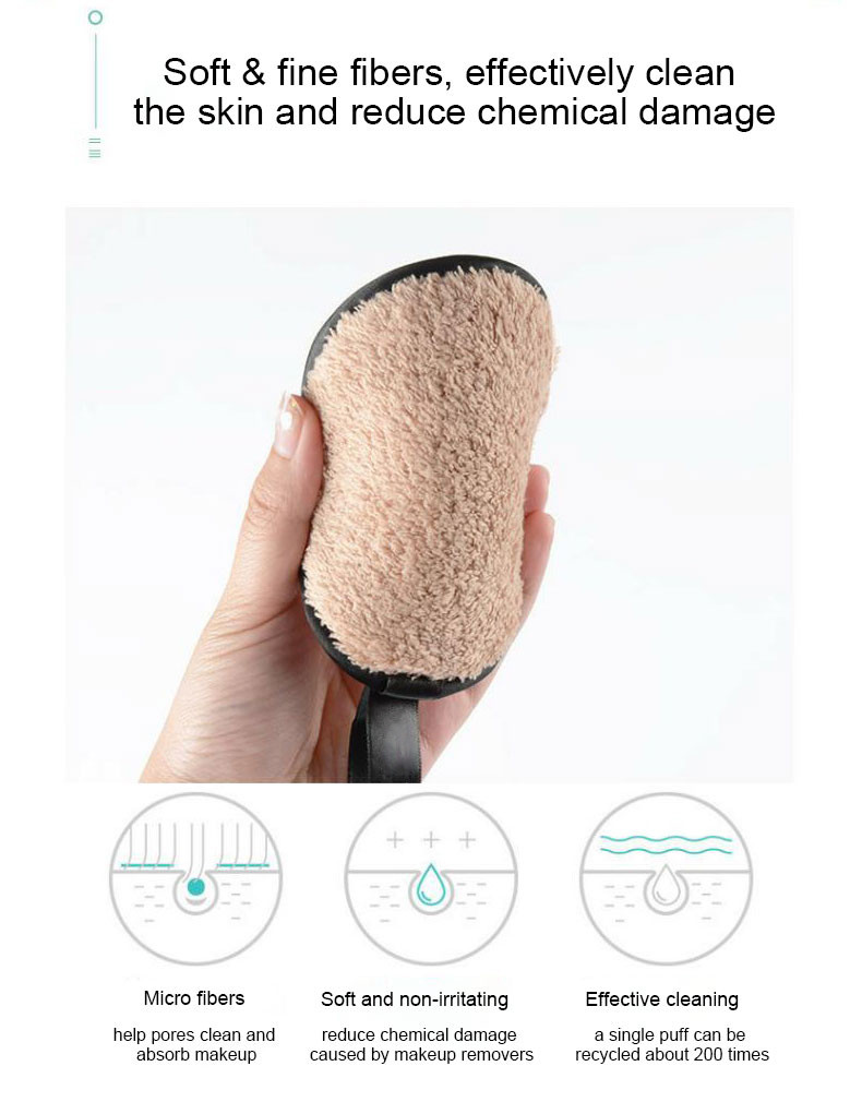 Non Irritating Reusable Makeup Remover Pads Cotton Soft