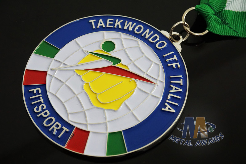 Taekwondo Racing Marathion Swiming Custom Sports Medals Soft Enamel Transparents Color