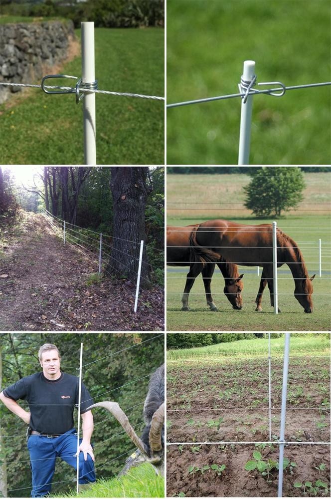 UV Resistant Protection Pultruded Fiberglass Round Rod Corner Fence Rod Post