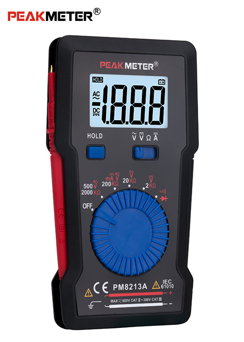 Multifunctional Digital Volt Ohm Meter , Manual Range Digital Multi Meter