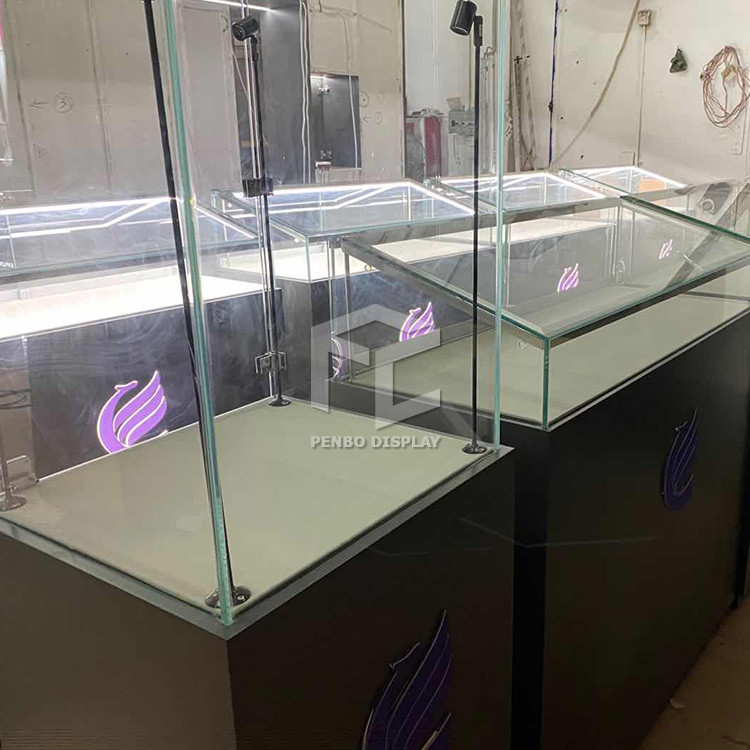 8mm Tempered Glass Museum Display Showcase Monomer Design