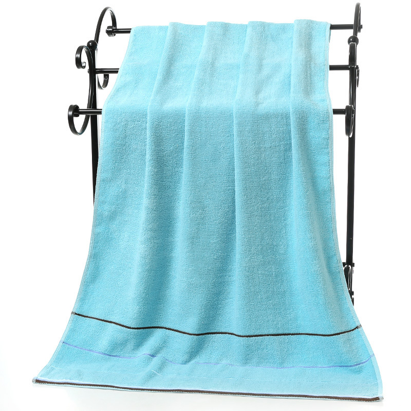 Six Color Striped Bath Towel Set Sustainable Thick Absorbent Cotton Great for Gifting