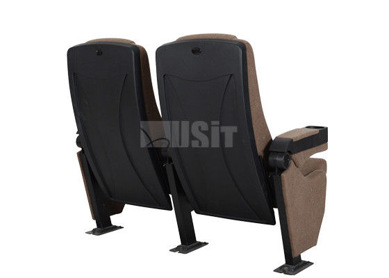 Flip Up Middle Arm Commercial Movie Theater Seating With Gravity Mechanism