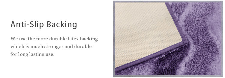 High Absorbent 20x30 Microfiber Bathroom Shower Mat easy cleaning