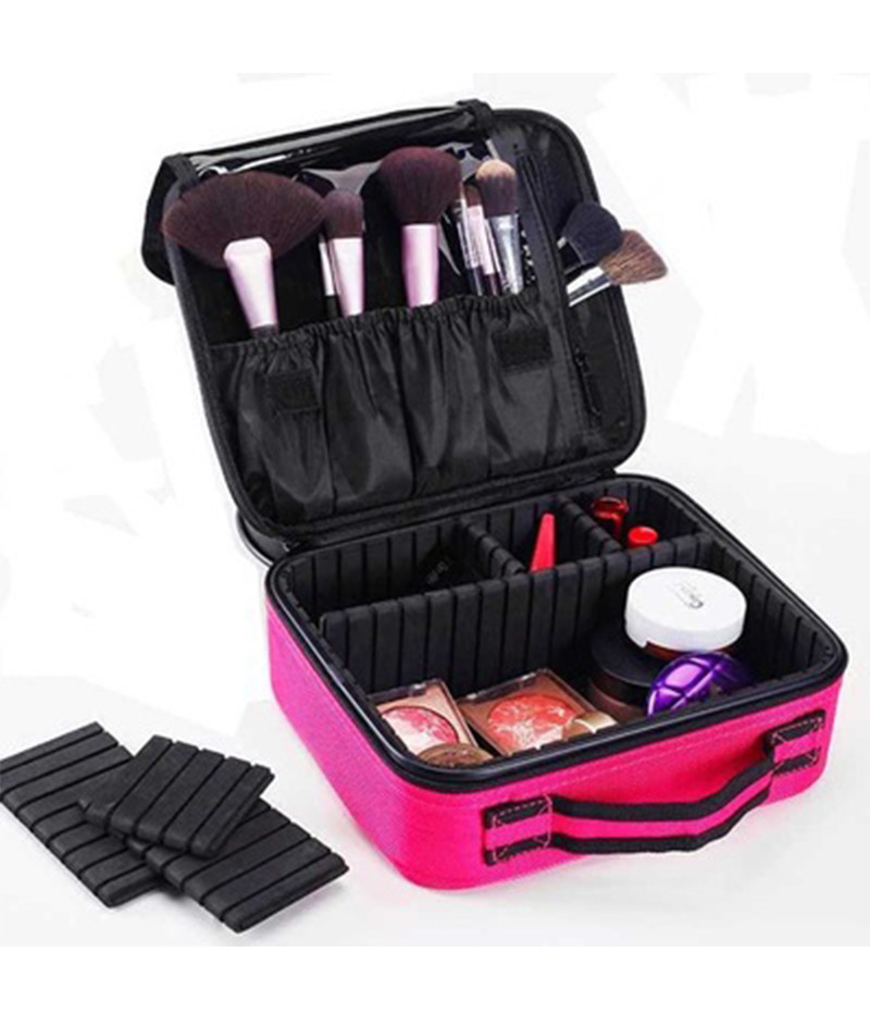 Ladies Polyester H26.5cm Cosmetic Travel Organizer Bag