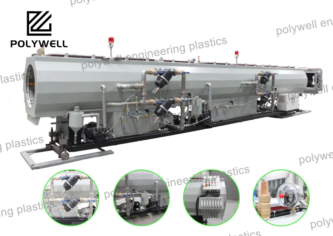 1200mm Plastic Water Supply Pipe Extrusion Machinery Line PVC PE PP HDPE PPR Gas